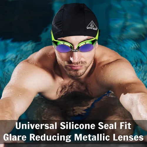 Vista 3 de Water Gear Finalist - Gafas de natación antivaho para competición, ideales para piscina y buceo