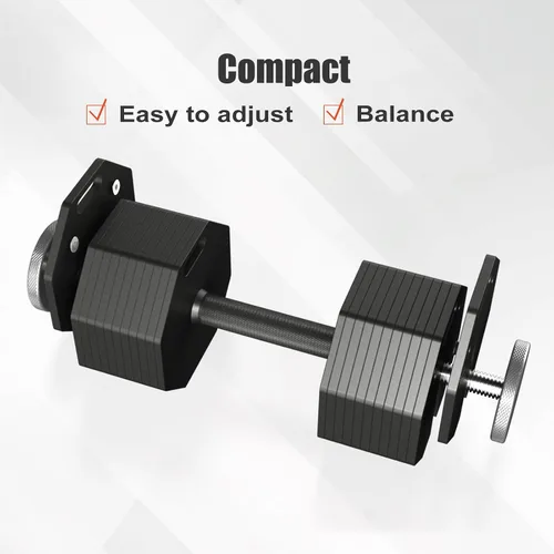 Vista 3 de Adjustable Dumbbell Weight Plates, Each 5lb Durable Versatile