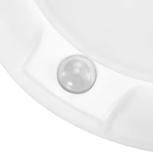 Vista 8 de Maxxima Lámpara LED redonda de 6 pulgadas con sensor de movimiento para montaje en techo, luz blanca cálida de 3000 K, 600 lúmenes, luz de cúpula
