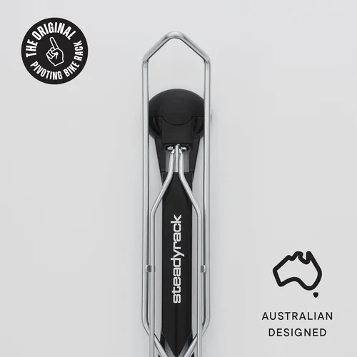 Vista 8 de Steadyrack - Soporte de bicicleta para bicicletas de carretera - El soporte de bicicleta vertical original montado en la pared - Se adapta a