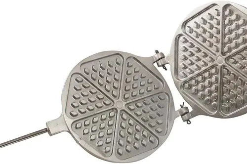 Vista 3 de Fabricante de moldes de galletas triangulares Oreshki galletas soviéticas rusas pastelería + libro de colores con recetas rusas