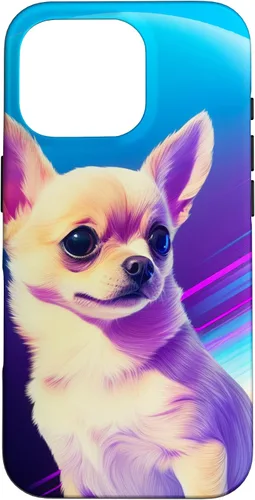Vista 20 de Chihuahua Dog Retro Rainbow para Chihuahua Dog Lovers Case para iPhone 17