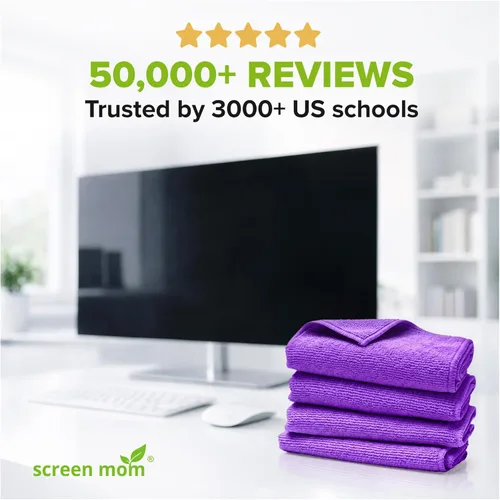 Vista 6 de Paquete de 4 paños de microfibra para TV, automóvil, laptop y computadora