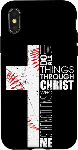 Vista 5 de Fundas de teléfono de béisbol para adolescentes y niños, entrenadores, cristianos, cruz, regalos para iPhone 17