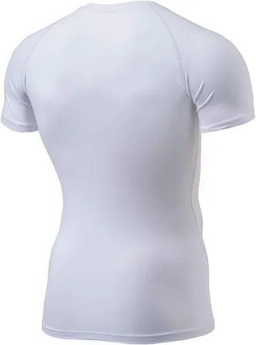Vista 7 de TSLA Camisas térmicas de compresión de manga corta para hombre, camiseta deportiva deportiva atlética, camiseta para correr con equipo de invierno