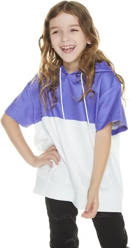 Vista 2 de Roocnie Kids Luz Cosplay Shirt Girls The Owl House Costume Luz Noceda Anime Hoodied Pullover Child Short Sleeve T-Shirt Top