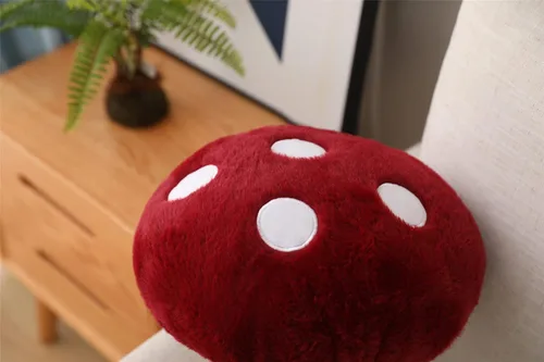 Vista 8 de Almohada de algodón con forma de hongo precioso relleno de hongos (8 pulgadas)