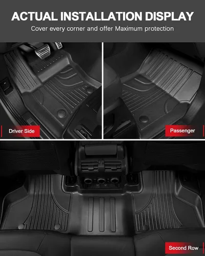 Vista 11 de Floor Mats & Cargo Liner for Land Rover 2020-2026 Defender 110 No apto para suelos de goma Defender 110s, cobertura máxima de superficie