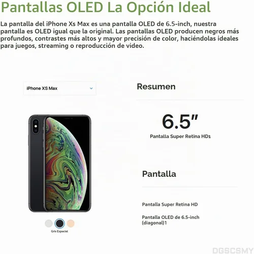 Vista 4 de [OLED para iPhone XS Max Reemplazo de Pantalla Altavoz Frontal 6.5