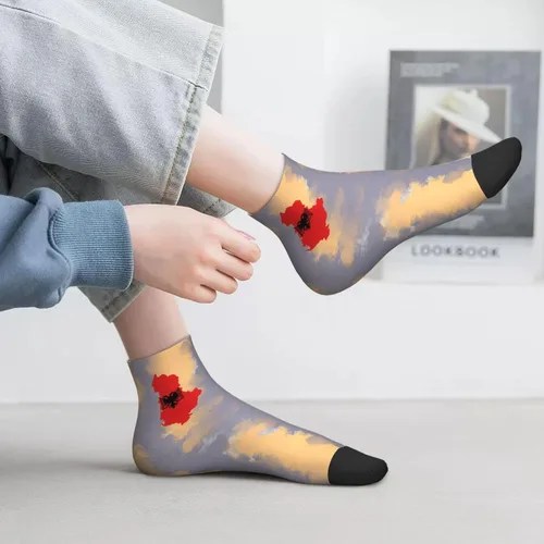 Vista 6 de Flag Of Albania Ankle Socks Winter Low Cut Sports Warm Comfort Breathable Casual Socks For Mens And Womens