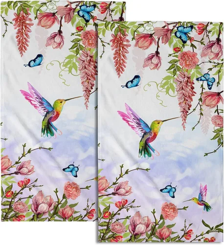 Vista 52 de Giwawa Juego de 2 toallas de mano con diseño de camión americano del 4 de julio, toallas de baño para el Día de la Independencia, suaves