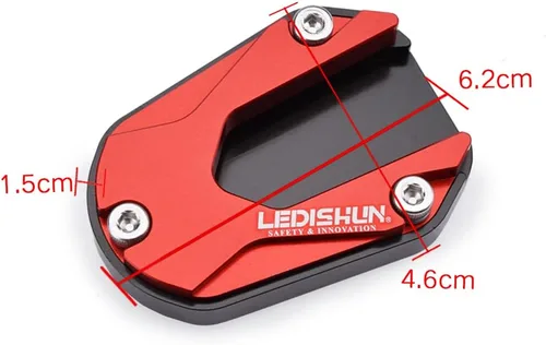 Vista 2 de Soporte de soporte lateral para motocicleta, soporte de placa ampliadora compatible con Honda Rebel 500 300 (2017-2024) (azul)