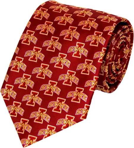 Vista 4 de Corbata oficial de la NCAA Iowa State Preparación del estado de corbata