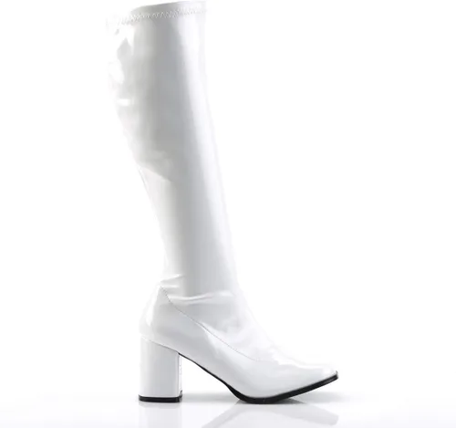Vista 6 de Botas de disfraz blancas para mujer - 9, Charol blanco
