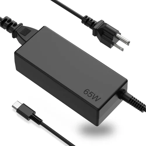Vista 9 de Cargador para laptop Surface Pro de 65 W compatible con Microsoft Surface Pro 11 10, 9, 8, X, 7+, 7, 6, 5, 4, 3, conector de superficie magnética