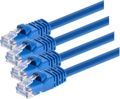 Vista 16 de 0.5FT 24AWG Cat5e 350MHz UTP Cable de red Ethernet de cobre desnudo - Negro