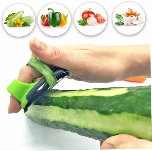 Vista 6 de Pelador de dedos para verduras, frutas, agarre para dedos, pelador de palma, patata y zanahoria, herramientas para peladores de cocina
