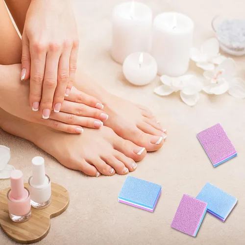 Vista 6 de CGBE Bloque de pulido, bloque de pulido de uñas de doble cara, esponja colorida, tiras de lijado, bloques de lima de uñas, herramientas de manicura