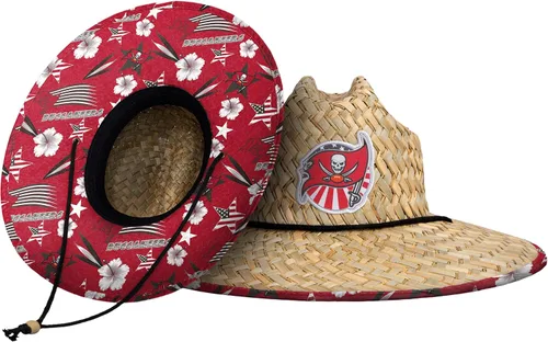 Vista 12 de FOCO - Sombrero de paja con logotipo de equipo universitario de NCAA y estampado floral para hombre