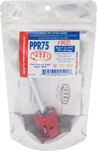 Vista 3 de Reed Herramienta PPR75 Clean Ream Extreme con eje hexagonal de 1/4 pulgadas, cabeza de aluminio de 3/4 pulgadas