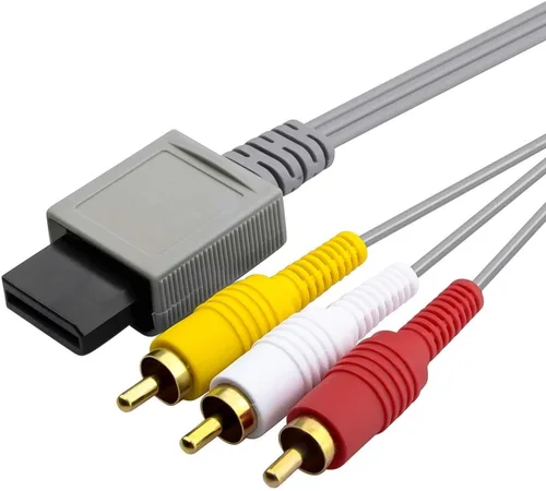 Vista 2 de WiCareYo 1.8M Audio Video AV RCA Video Composite Cable Cord For Wii Console