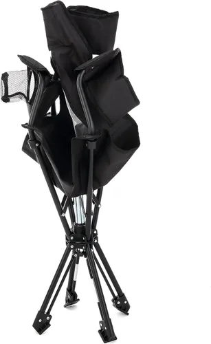 Vista 8 de ARROWHEAD OUTDOOR Silla giratoria de 360° para caza con reposabrazos, perfecta para cepos, sin patas que se hunden, soporta hasta 450 libras