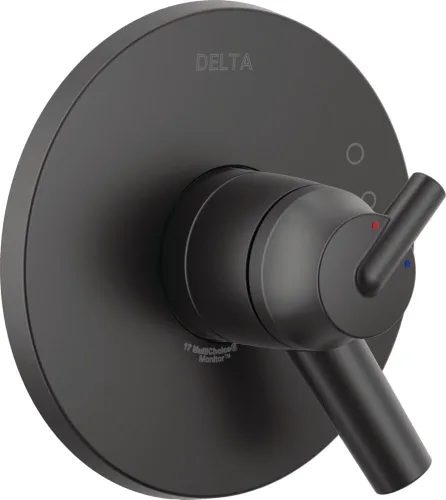 Vista 10 de Delta Faucet Trinsic Serie 17 Kit de molduras de válvula de manija de ducha de doble función, bronce champán T17059-CZ (válvula no incluida)