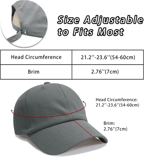 Vista 3 de NPQQUAN Original Classic Low Profile Baseball Cap Golf Dad Hat Adjustable Cotton Hats Men Women Unconstructed Plain Cap