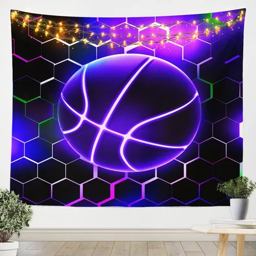 Vista 4 de Manfei Tapiz de coche de carreras, tapiz de pared para automóvil deportivo, bandera a cuadros negros y blancos para colgar en la pared, decoración