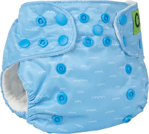 Vista 2 de ZOOCCHINI Pañal de bolsillo reutilizable para bebé/niño pequeño con 2 insertos (Sherman The Shark)