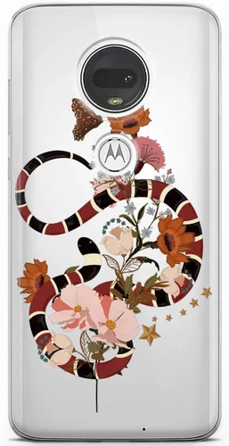 Vista 9 de Mertak Funda para teléfono compatible con Motorola Edge + Moto G9 G8 Plus G7 Play Power Z4 diseño Sea Red TPU Flexible Silicona Delgada Animal Crab