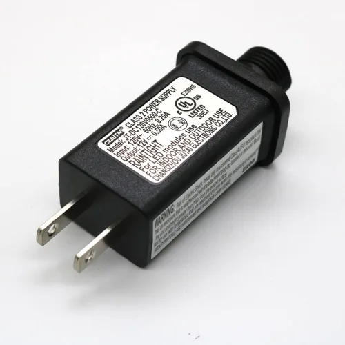 Vista 2 de Controlador de transformador LED de fuente de alimentación de 12 V, 6 W, clase 2, transformador de bajo voltaje, enchufe de EE. UU. para luz LED