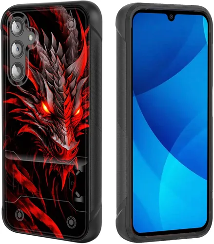 Vista 48 de Funda para Galaxy S25, de doble capa, resistente, a prueba de golpes, con soporte, funda protectora militar a prueba de caídas para Samsung Galaxy