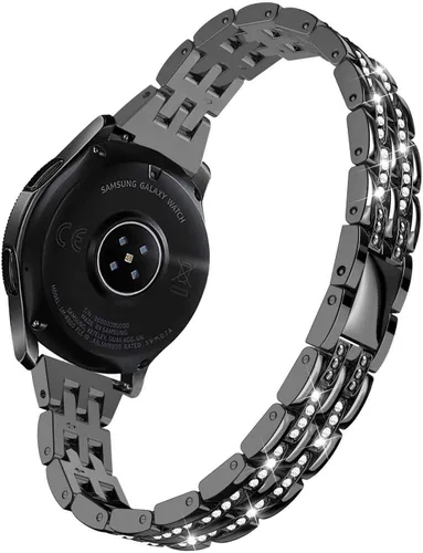 Vista 2 de Correa compatible con Samsung Galaxy Watch 6/6 Classic/Galaxy Watch 5/5 Pro / 4/4 Classic/Active 2, correa de repuesto de metal de acero