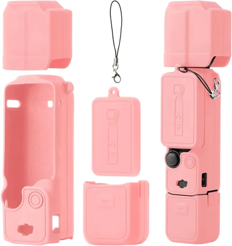 Vista 9 de Funda de silicona para osmo Pocket 3 Funda protectora para DJI Pocket 3 Protector de lente resistente a los arañazos Funda compatible con DJI OSMO