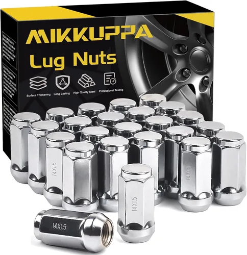 Vista 13 de MIKKUPPA Tuercas de rueda 9/16-18 - Reemplazo para Dodge Dakota 2005-2011, Durango 2004-2009, RAM 1500 2004-2009, RAM 2500 1994-2010, RAM 3500
