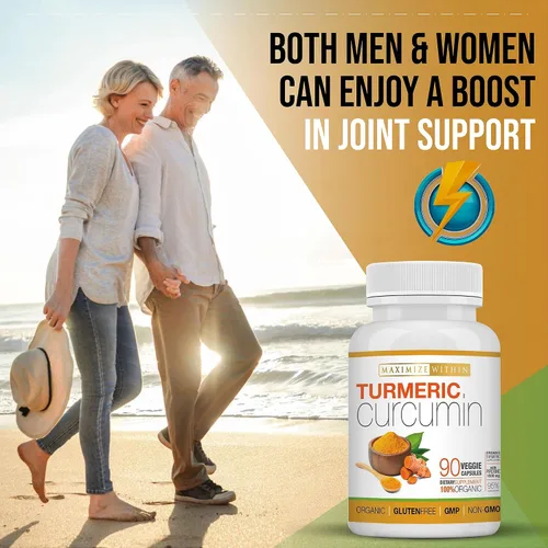 Vista 5 de Curcumina de cúrcuma con piperina 1500 mg, 90