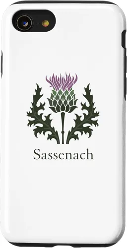 Vista 13 de Carcasa para iPhone 15 Sassenach con diseño de cardo escocés