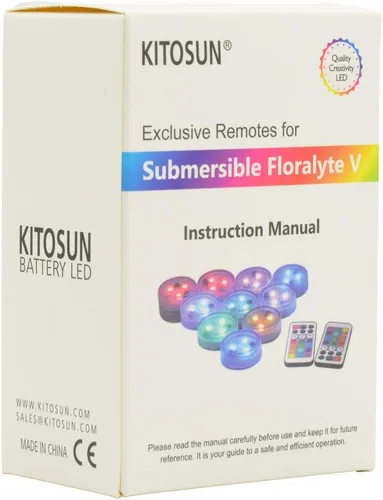 Vista 2 de KITOSUN Mando a distancia exclusivos sumergibles Floralyte V luces LED 21 teclas (paquete de 8)