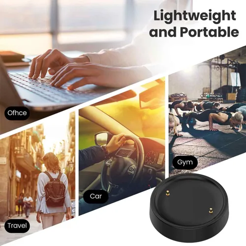 Vista 3 de Compatible con cargador Amazfit Bip 6, base de carga de repuesto para cargador de base tipo C para Amazfit Active 2/Active 2 Square Smartwatch