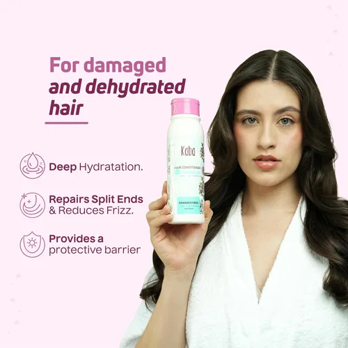 Vista 3 de D'Luchi Kaba Ceramide - Acondicionador para cabello seco, dañado y deshidratado, para mujeres, reparaciones de puntas abiertas, control