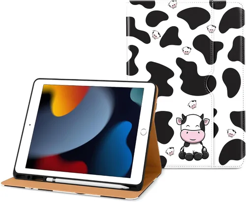 Vista 33 de DTTO Funda para iPad de 9ª/8ª/7ª Generación de 10.2 Pulgadas 2021/2020/2019, Funda de Soporte Folio Empresarial de Cuero Premium con Soporte