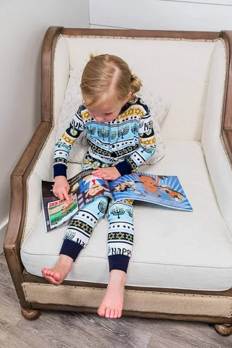 Vista 39 de Lazy One - Pijamas navideñas a juego con solapa trasera; para perros, bebés, niños, adolescentes y adultos