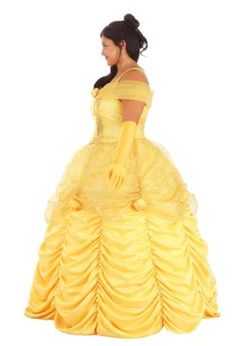 Vista 8 de Disfraz Premium de Belle de Disney para Mujer Talla Plus Multicolor