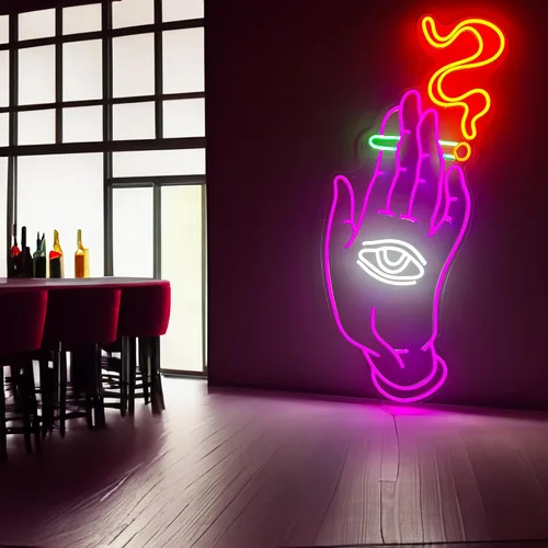 Vista 5 de Letreros de neón para decoración de pared, letreros luminosos para dormitorio, sala de juegos, fiesta, club, caja de baterías o alimentado por USB