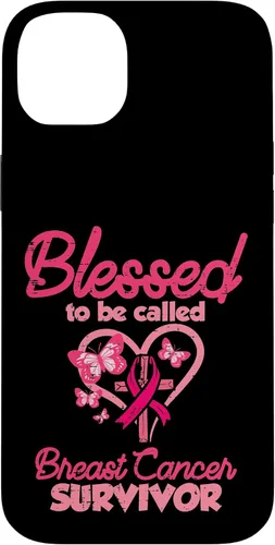 Vista 15 de Blessed Breast Cancer Survivor Awareness Christian Women Case for iPhone 17