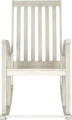 Vista 11 de SAFAVIEH Outdoor Collection Clayton - Mecedora de madera de acacia negra Negro