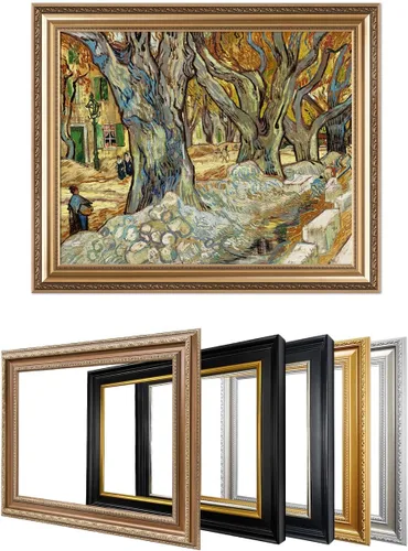 Vista 33 de IPIC - Campo de trigo con cuervos, reproducción artística de Vincent Van Gogh. Lienzo de giclée para decoración del hogar 10#F (20 x 16)