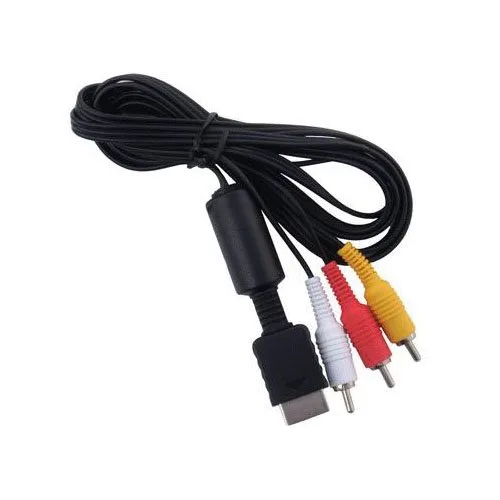 Vista 2 de OSTENT Cable de audio y video AV para consola de sistema Sony PS1 PS2 PS3