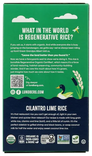 Vista 5 de Lundberg Family Farms, Rice Pilaf White Cilantro Lime Orgánico, 5.5 onzas